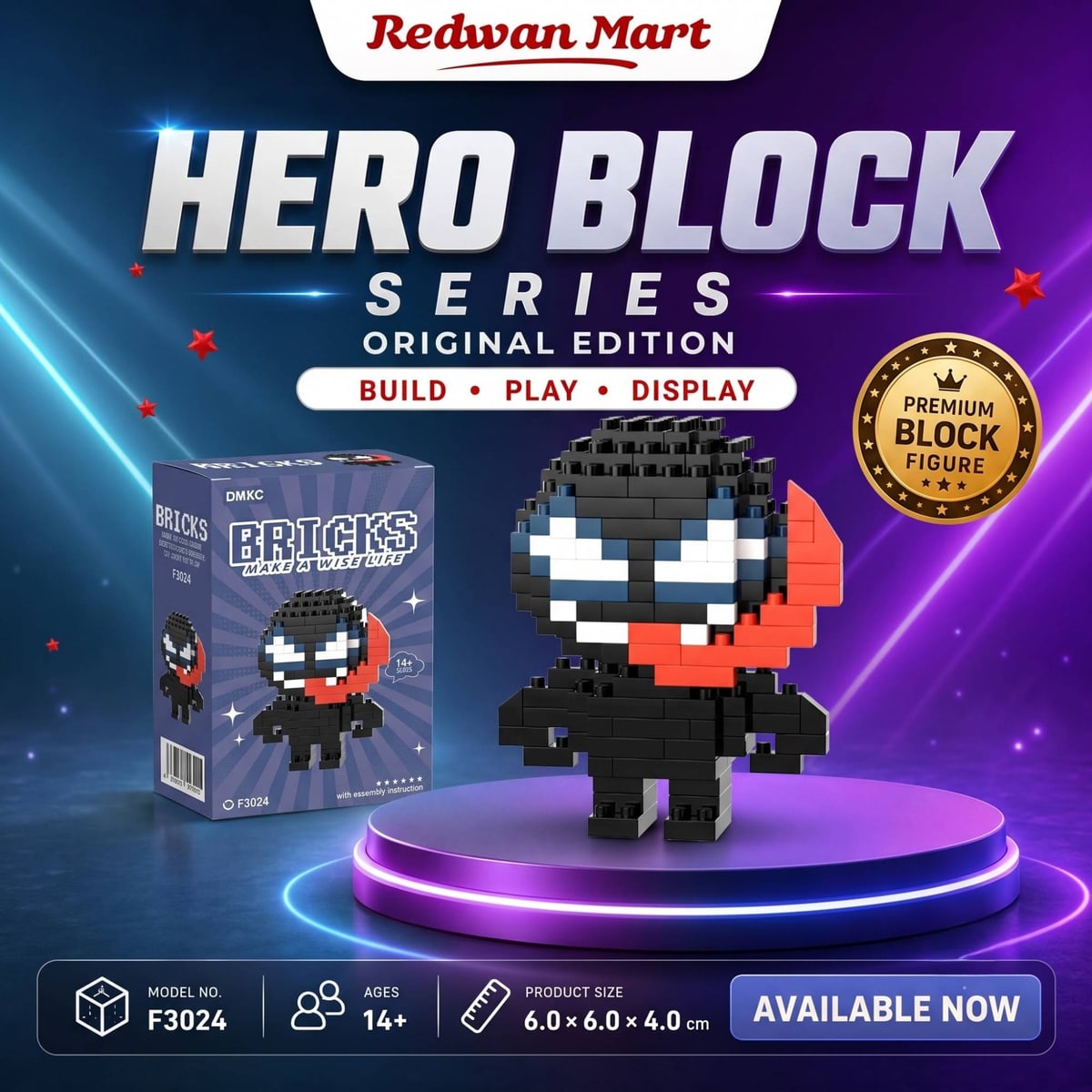 Hero Block — Shadow Symbiote Edition — model F3024